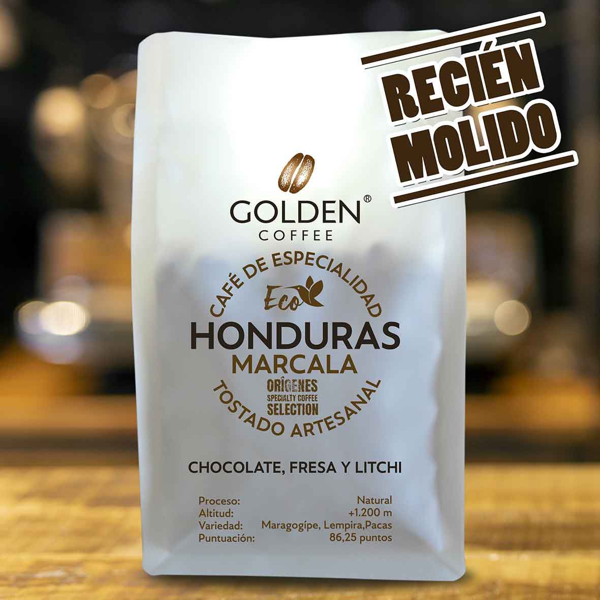 Café molido arábica y ecológico origen Honduras Marcala